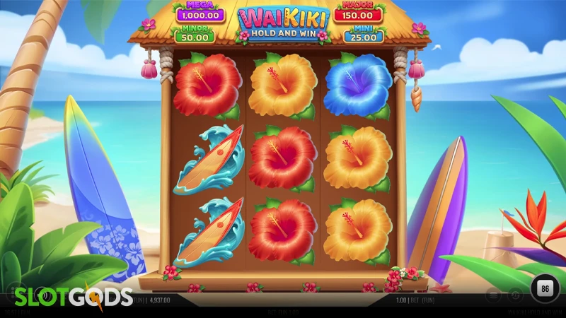 Waikiki Hold&Win Slot - Screenshot 