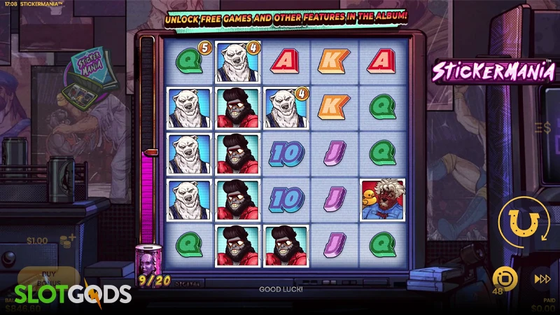 Stickermania Slot - Screenshot 