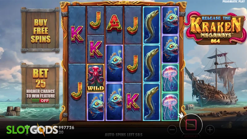 Release the Kraken Megaways Slot - Screenshot 