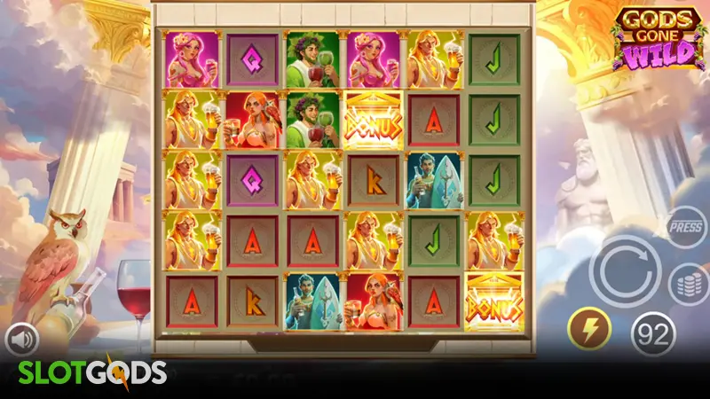 Gods Gone Wild Slot - Screenshot 