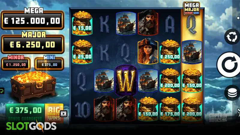 Captain Bones Big Bounty Slot - Screenshot 