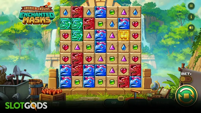 Archie O’Loggins and the Enchanted Masks Slot - Screenshot 