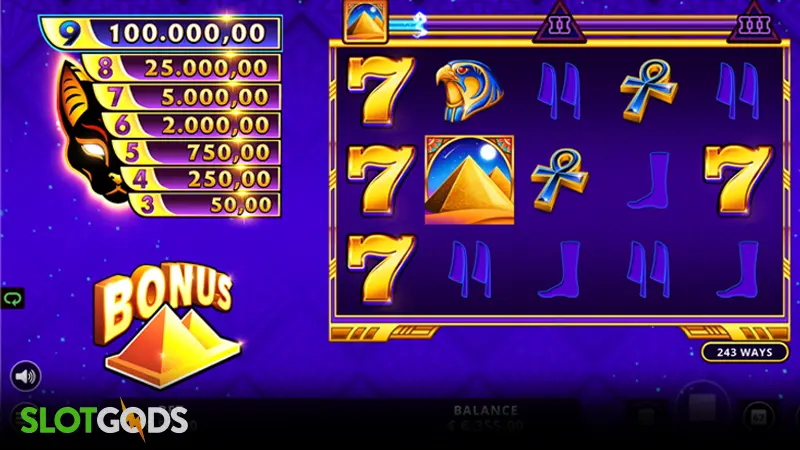 9 Lives of the Nile Slot - Screenshot 