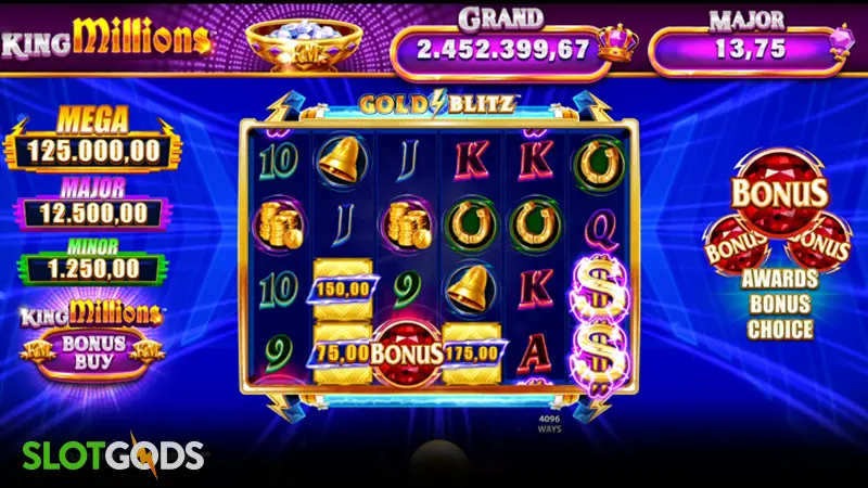 Gold Blitz King Millions Slot - Screenshot 