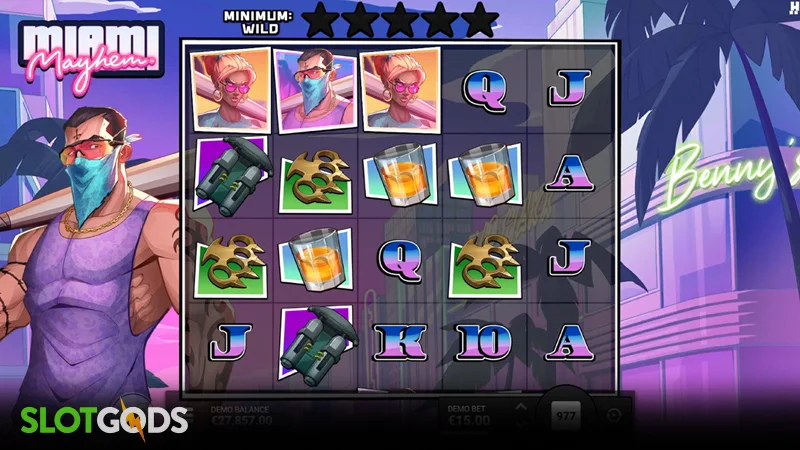 Miami Mayhem Slot - Screenshot 