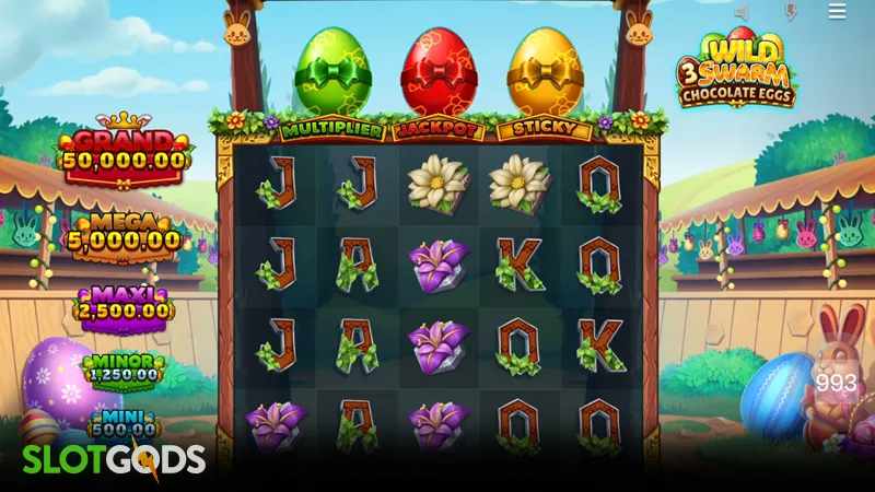 Wild Swarm 3 Chocolate Eggs Slot - Screenshot 