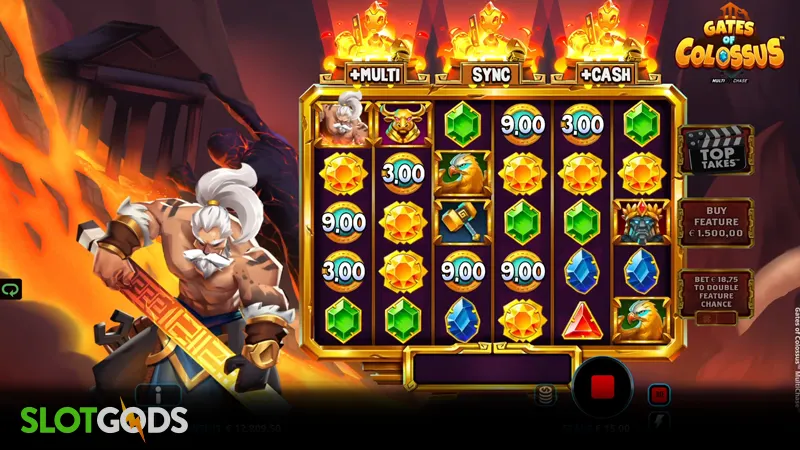 Gates of Colossus Multichase Slot - Screenshot 