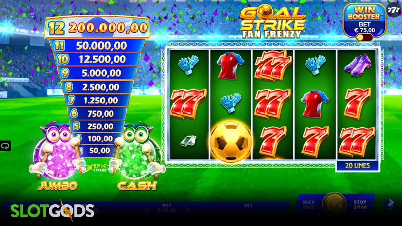 Goal Strike Fan Frenzy Slot - Screenshot 