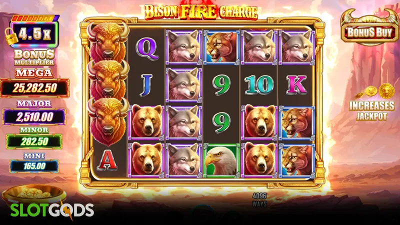 Bison Fire Charge Slot - Screenshot 