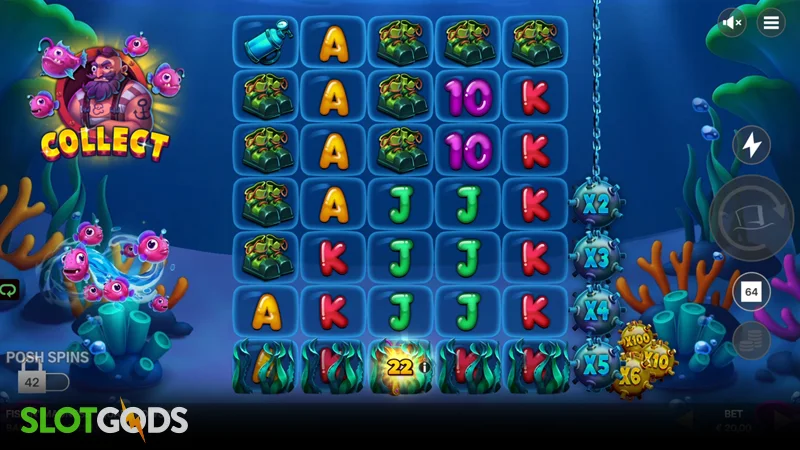 Fishin' Madness QUADGROWS Slot - Screenshot 