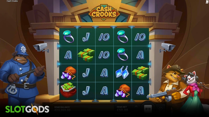 Cash Crooks Slot - Screenshot 