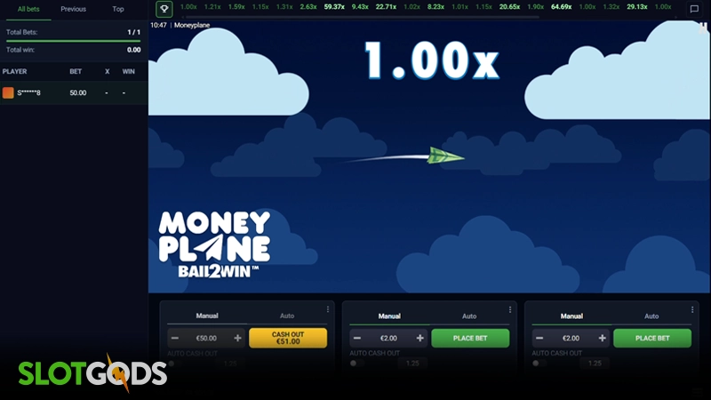 Moneyplane Bail2Win Slot - Screenshot 