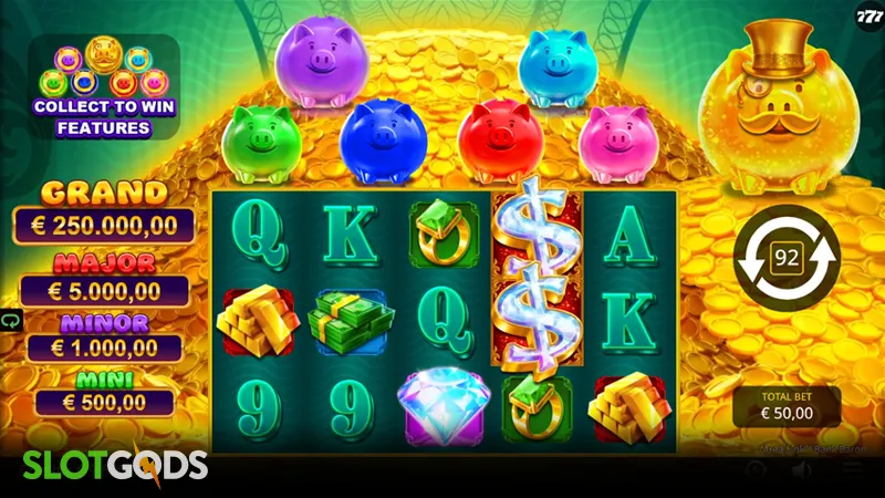 Area Link Bank Baron Slot - Screenshot 