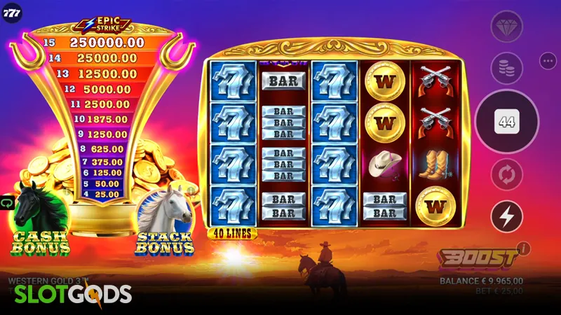 Western Gold 3 Slot - Screenshot 
