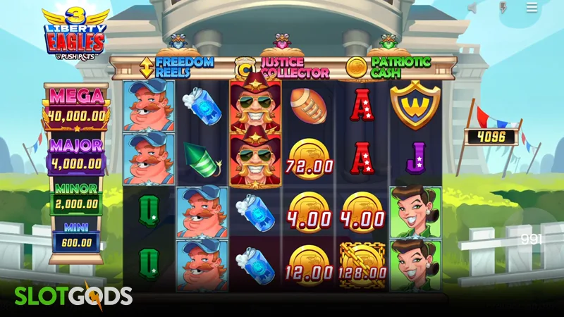 3 Liberty Eagles Slot - Screenshot 