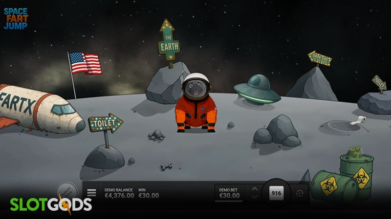 Space Fart Jump Slot - Screenshot 